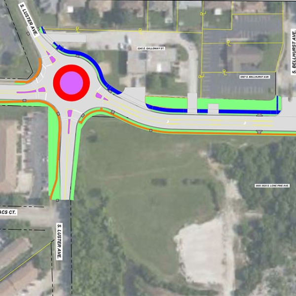 Galloway & Luster Roundabout Layout, Springfield