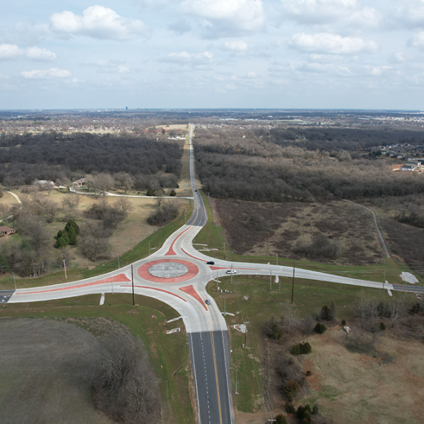 Roundabout at Farm Road 115 & Farm Road140, Springfield