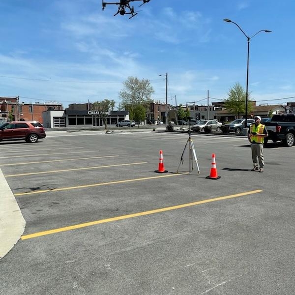 Drone Surveying For Commerical Street Parking, Springfield