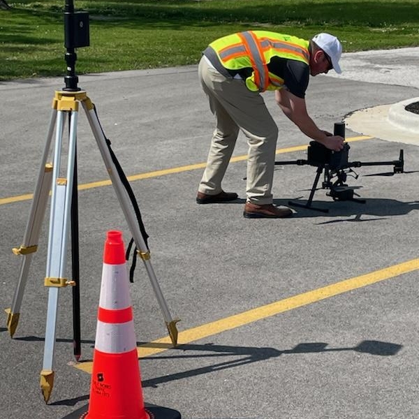 Setting Up Drone for Commercial Street Parking, Springfield